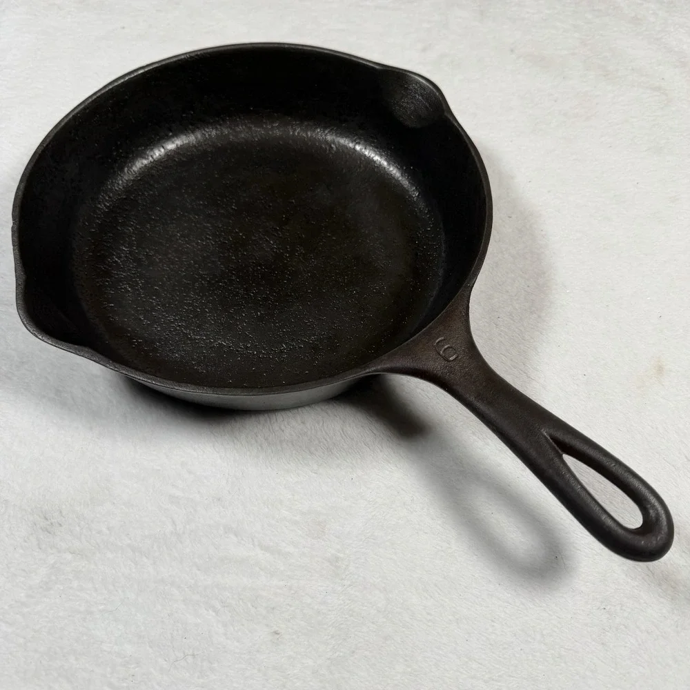 Vintage Wagner Ware Sidney O Cast Iron Skillet 1056 C No. 6 Skillet Cookware